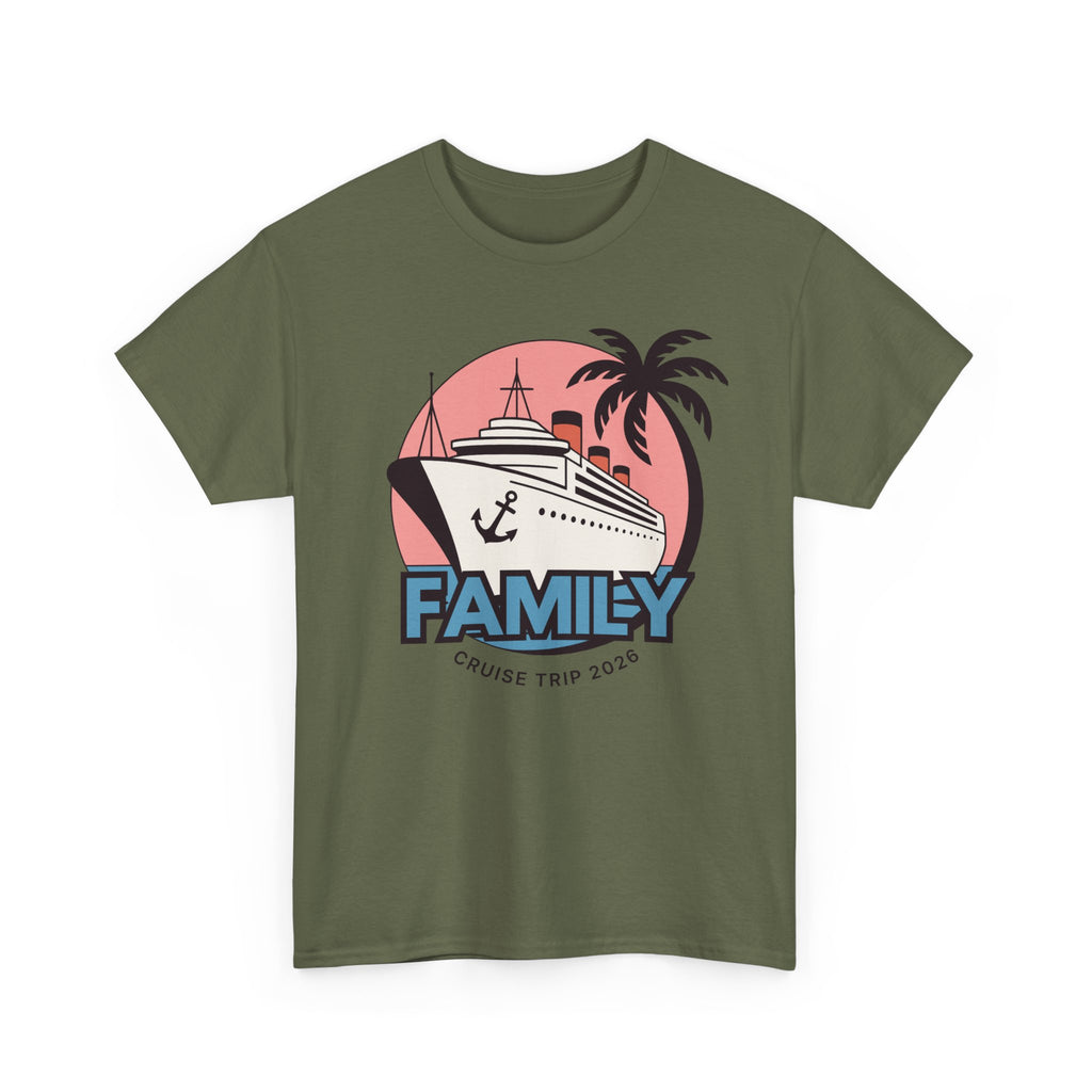 Family Cruise Trip T-Shirt | Retro Cruise Ship Design
