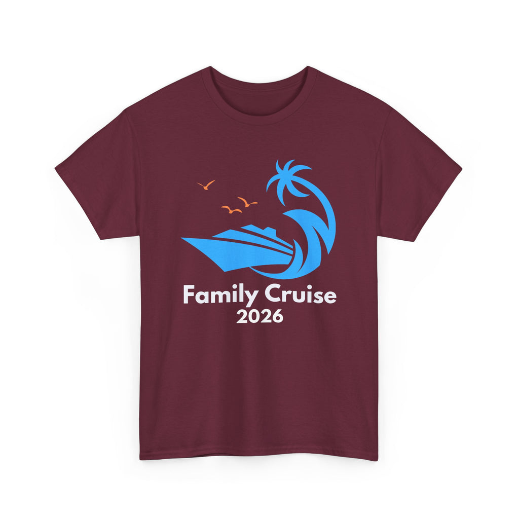 Family Cruise 2026 T-Shirt — Matching Vacation Tee for Cruise Reunion