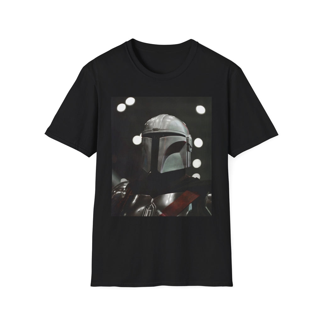 Mandalorian-Style Helmet Graphic T-Shirt | Bold Fan Tee