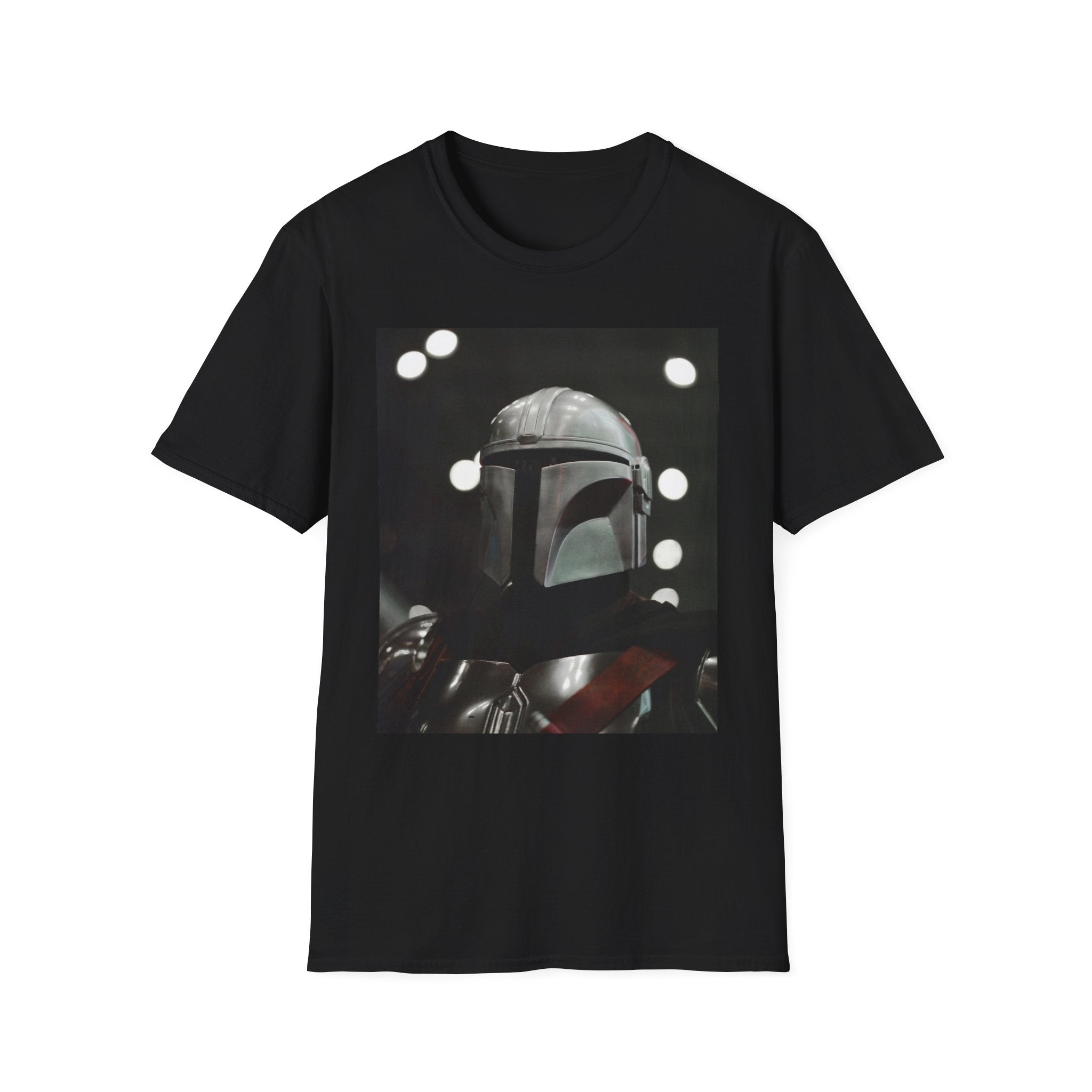 Mandalorian-Style Helmet Graphic T-Shirt | Bold Fan Tee